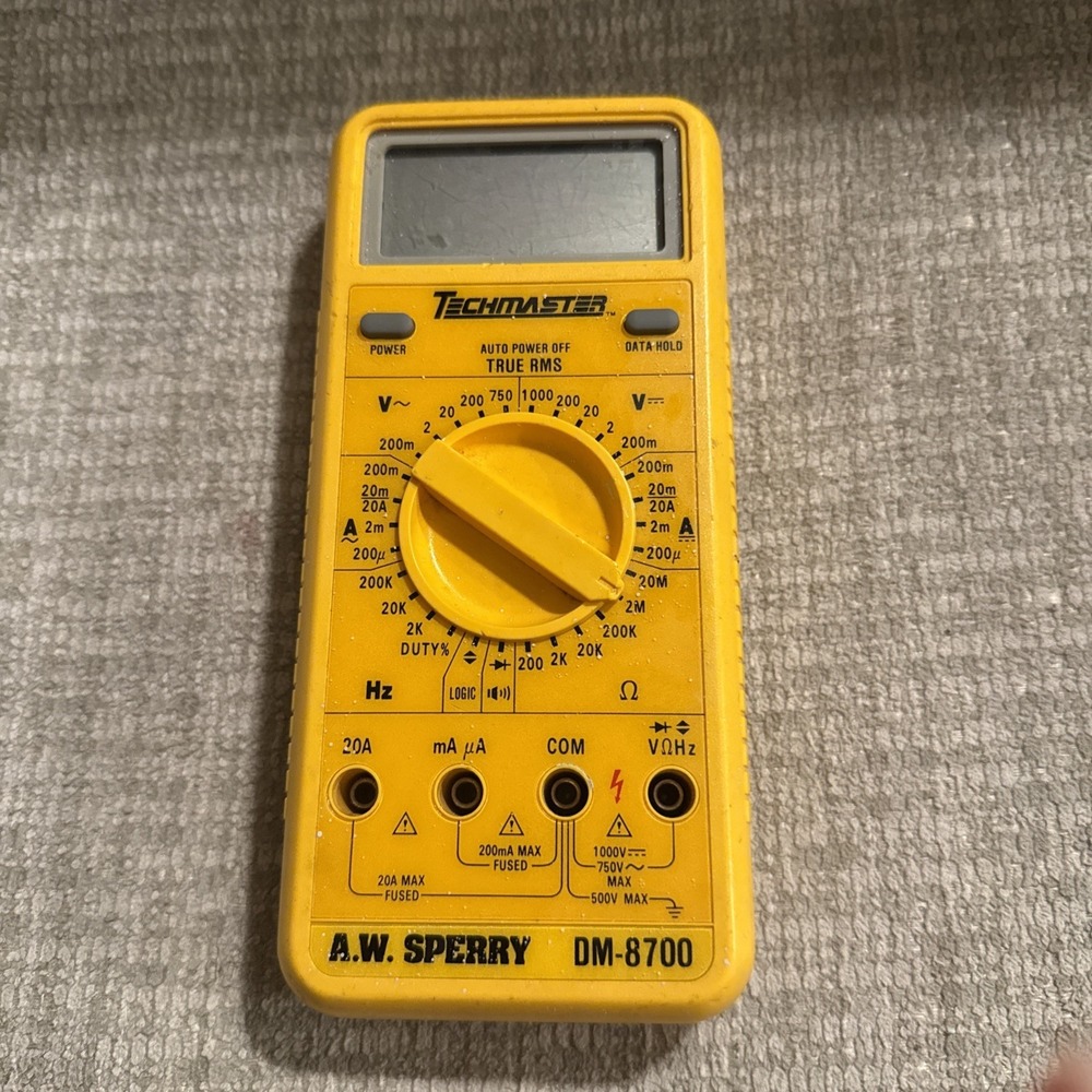 A.W.‎ Sperry Techmaster AC/DC Digital Multimeter DM-8700 7709-1